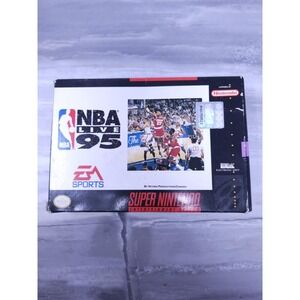 NBA Live 95 Super Nintendo Entertainment System 1994 SNES CIB Complete